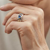 Emilia - Vintage Plavi Prsten