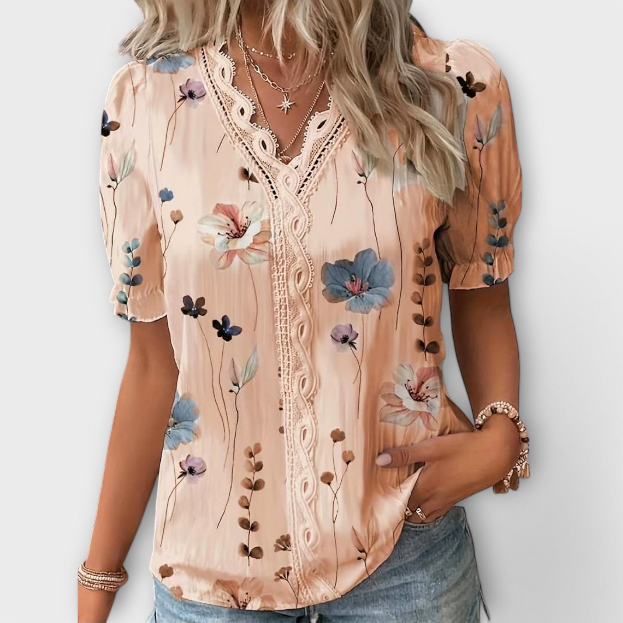 Hermina - Bluza s V izrezom