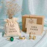 Lilijana - Vintage naušnice od zlata s elegantnim uzorkom