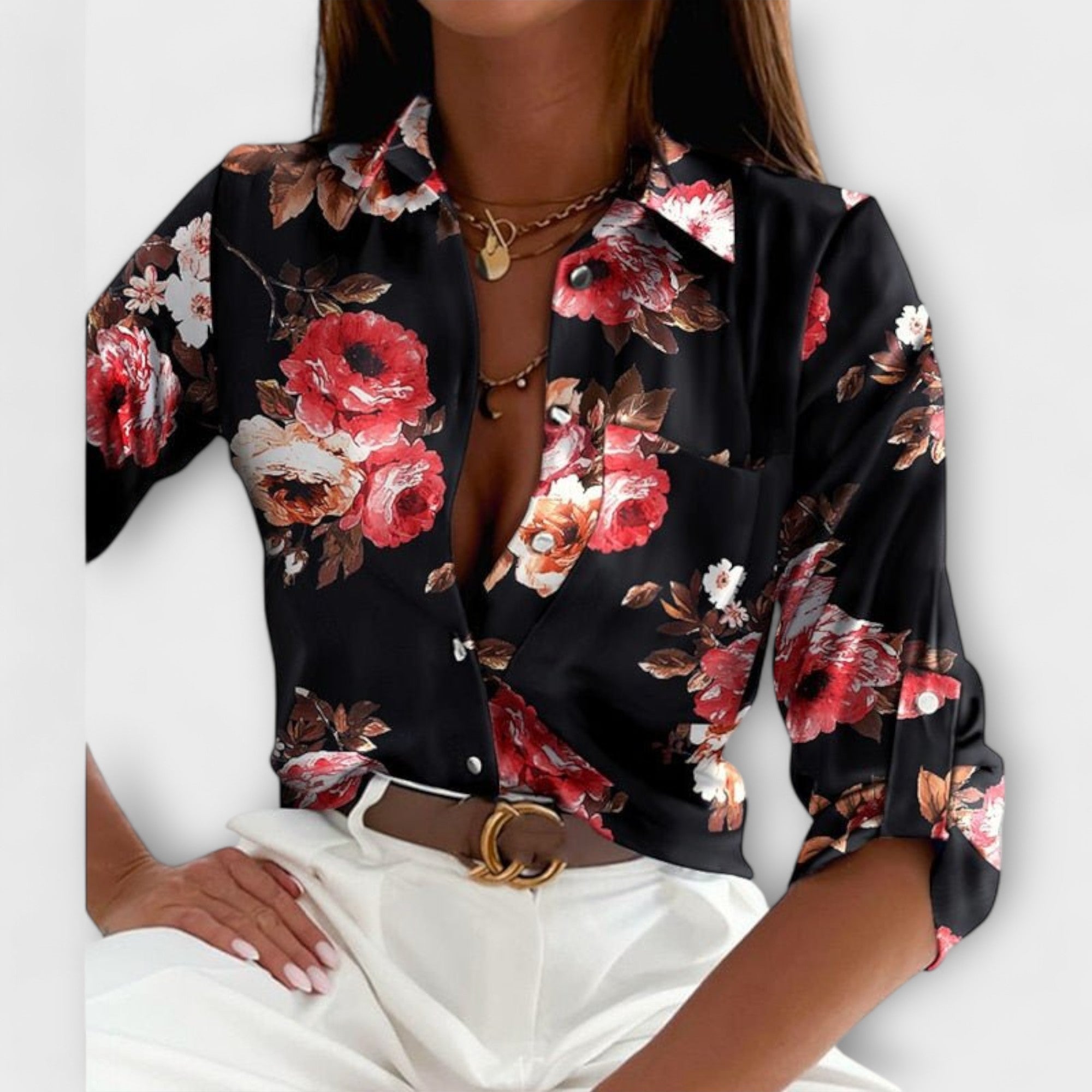 Ljubomira – Sofisticirana Geometrijska Bluza
